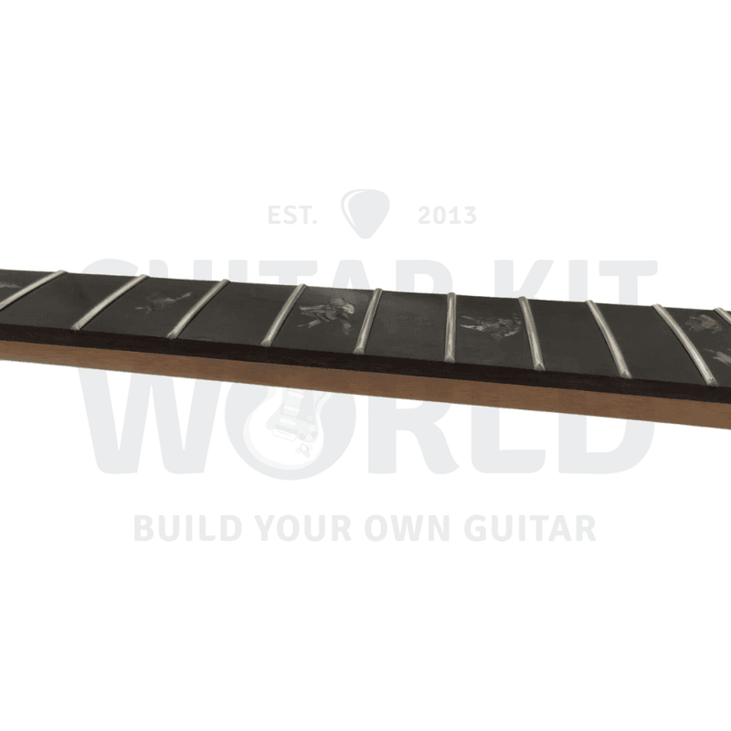 Lefty PR Guitar Kit w/ Flame Maple Veneer, Abalone Pearl Inlays