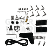 Lefty PR Guitar Kit w/ Quilted Maple Veneer, Mother of Pearl Inlays