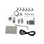 Lefty ST Zebrawood Guitar Kit with Chrome Hardware