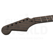 Lefty ST Zebrawood Guitar Kit with Chrome Hardware