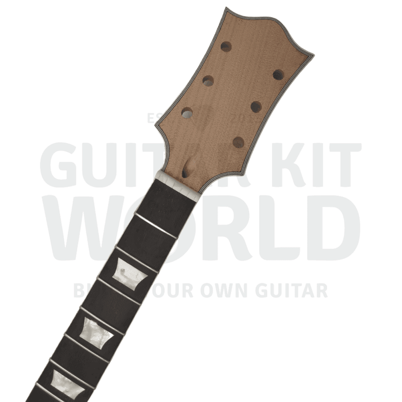 LP Guitar Kit with Flame Maple Veneer, Gold Hardware