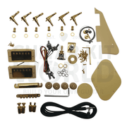 LP Guitar Kit with Flame Maple Veneer, Gold Hardware