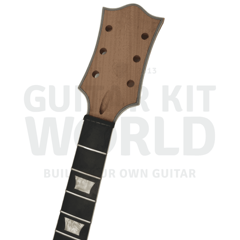 LP Guitar Kit with Quilted Maple Veneer, Chrome Hardware