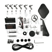 LP Guitar Kit with Quilted Maple Veneer, Chrome Hardware