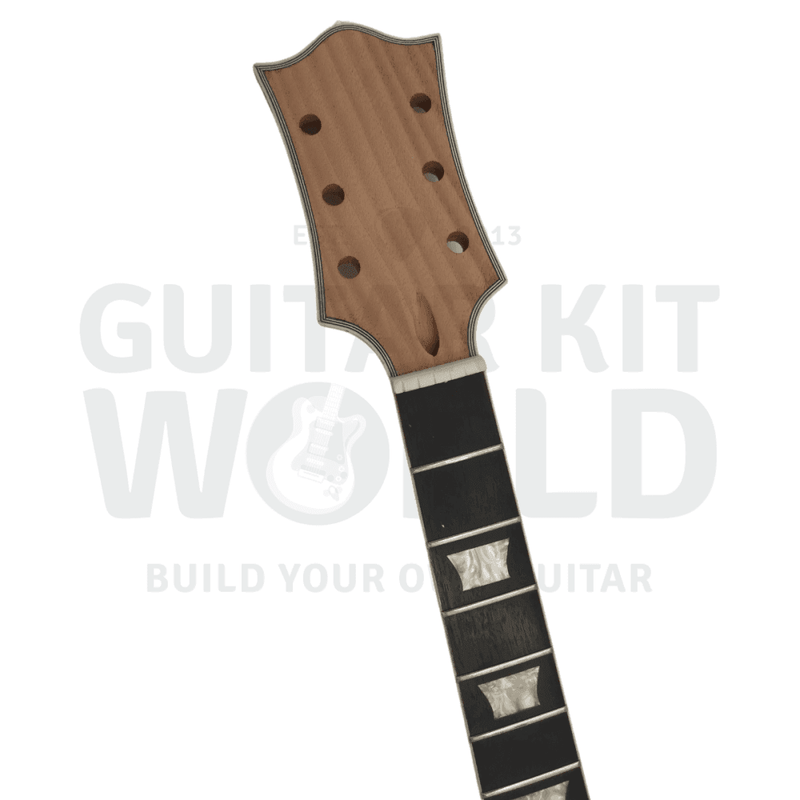 LP Guitar Kit with Quilted Maple Veneer, Gold Hardware
