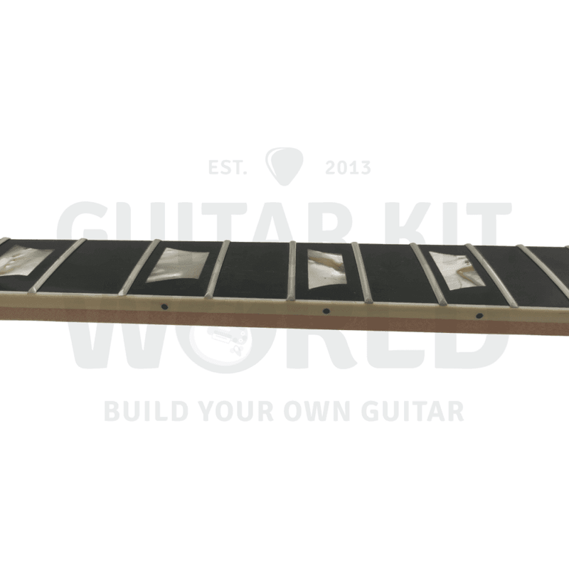 LP style Semi-Hollow Guitar Kit with Trapezoid Pearl White Inlays