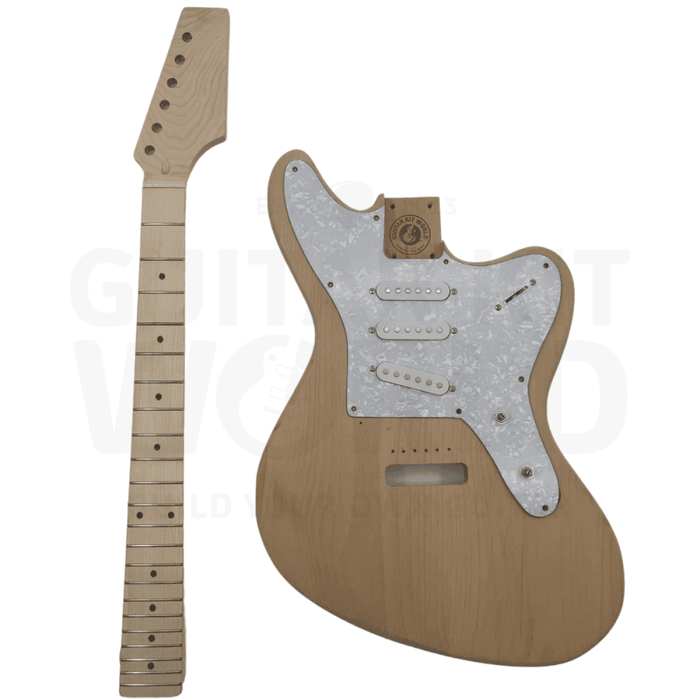 MU style Guitar Kit with Alder Body, Maple Fretboard