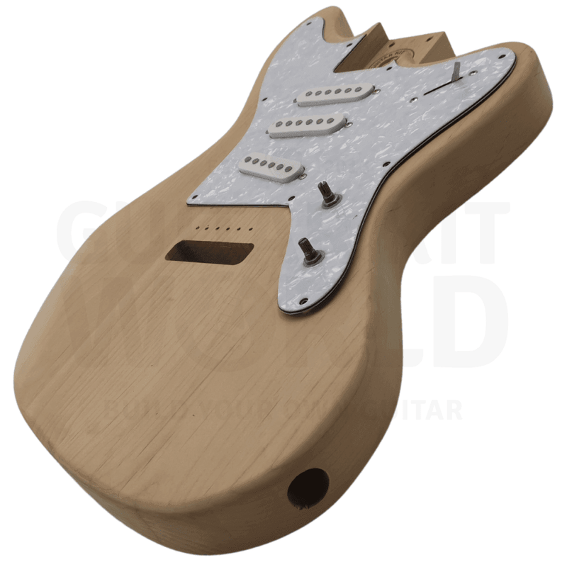 MU style Guitar Kit with Alder Body, Maple Fretboard