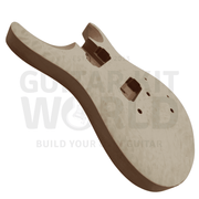 PR Guitar Kit w/ Quilted Maple Veneer, Mother of Pearl Inlays