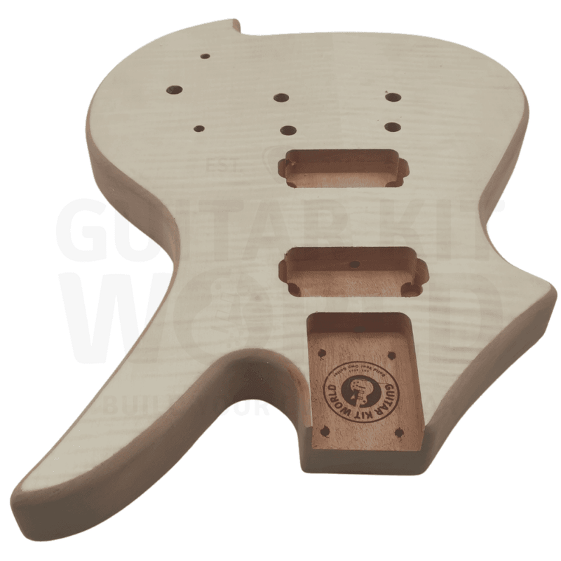 RD2 Guitar Kit w/ Ebony Fretboard, Flamed Maple Top Veneer