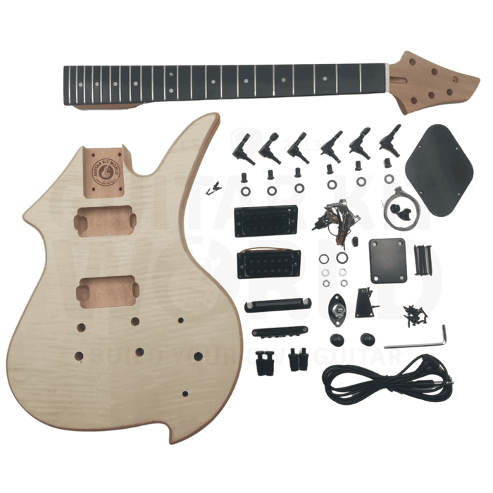 RD2 Guitar Kit w/ Ebony Fretboard, Flamed Maple Top Veneer