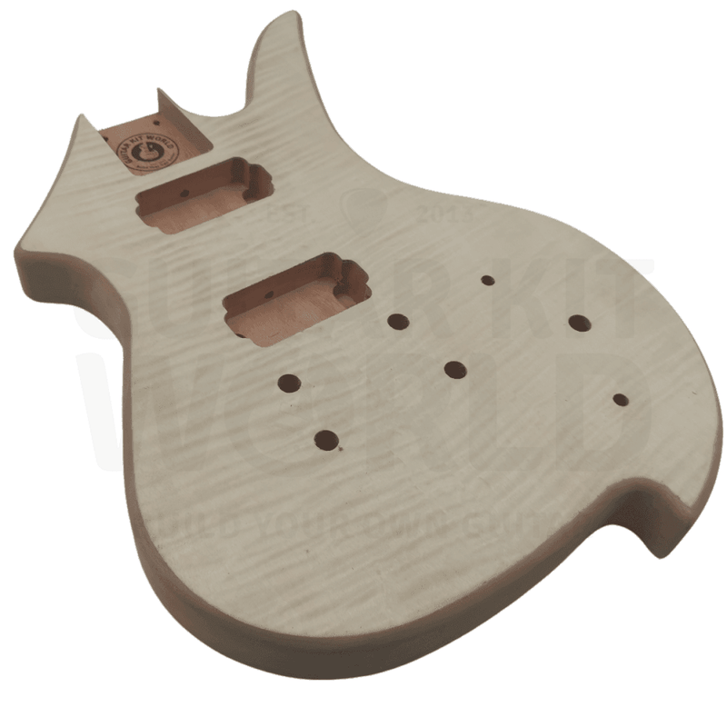 RD2 Guitar Kit w/ Ebony Fretboard, Flamed Maple Top Veneer