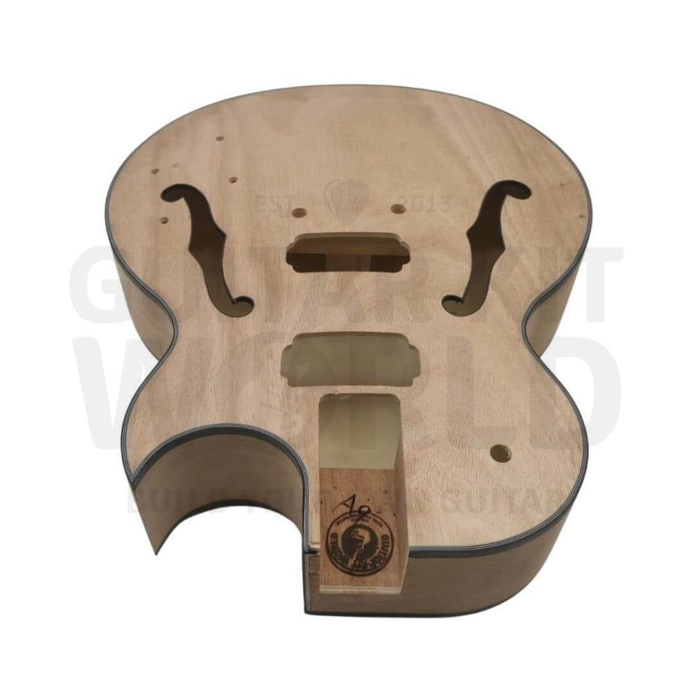 Mahogany Hollow Body Archtop Guitar Kit | GKW — Guitar Kit World