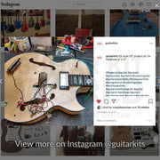 Semi-Acoustic E175 Guitar Kit w/ Mahogany Body & Neck, Ebony Fretboard