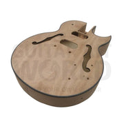 Semi-Acoustic E175 Guitar Kit w/ Mahogany Body & Neck, Ebony Fretboard