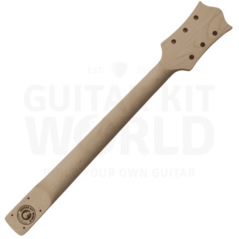 Semi-Acoustic TE style Mahogany body DIY kit with Flamed Maple Veneer