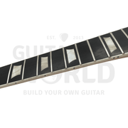 Semi-Hollow LP style kit w/ F-Holes, Spalted Maple Veneer, Trapezoid MOP Inlays, Ivory Binding