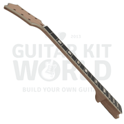 Semi-Hollow LP style kit w/ F-Holes, Spalted Maple Veneer, Trapezoid MOP Inlays, Ivory Binding