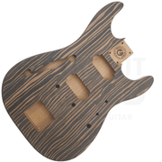 Semi-Hollow ST style guitar kit w/ Alder body, Zebra Body Top