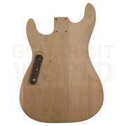 Semi-Hollow ST style guitar kit w/ Alder body, Zebra Body Top