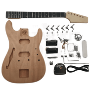Semi-Hollow ST style guitar kit w/ Mahogany body, Maple Neck
