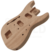 Semi-Hollow ST style guitar kit w/ Mahogany body, Maple Neck