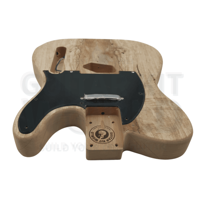 TE Guitar Kit w/ Spalted Maple Veneer, Maple Fretboard
