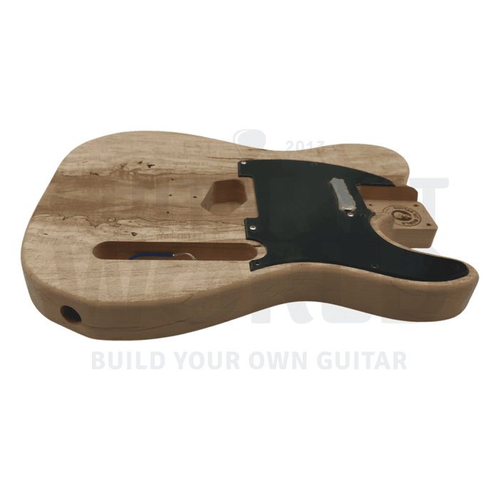 TE Guitar Kit w/ Spalted Maple Veneer, Maple Fretboard