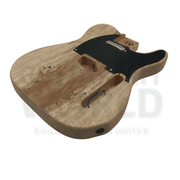 TE Guitar Kit w/ Spalted Maple Veneer, Maple Fretboard