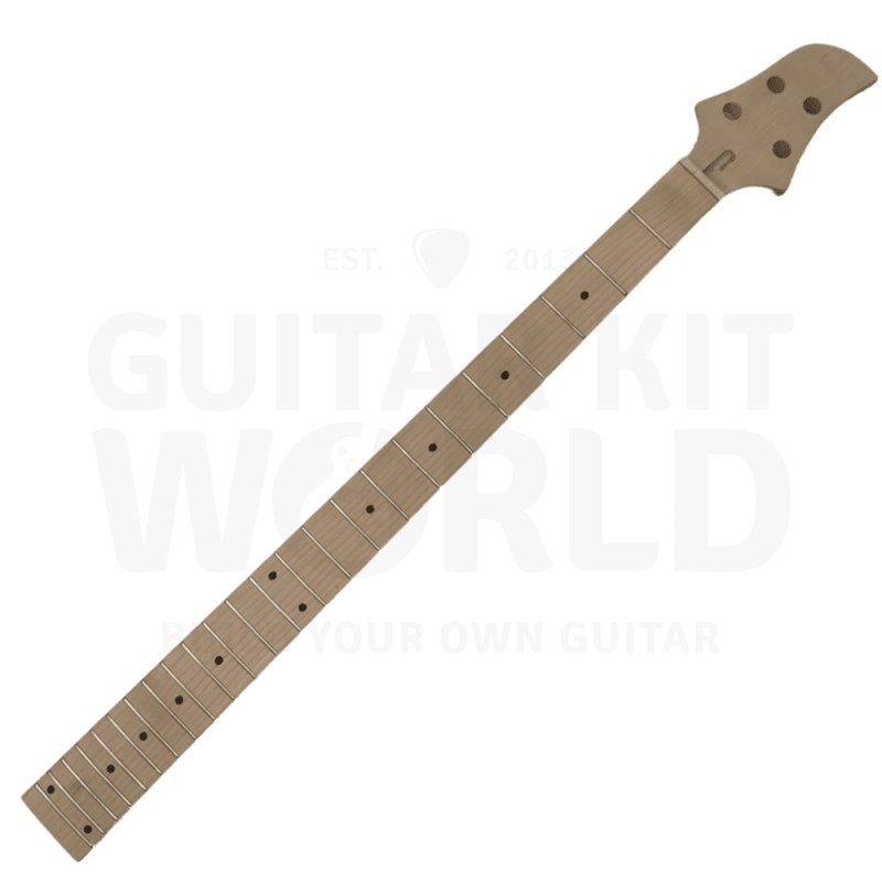 W Bass Guitar Kit with Ash Body Flamed Maple Top, Maple Fretboard