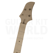 W Bass Guitar Kit with Ash Body Flamed Maple Top, Maple Fretboard