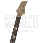 W Bass Guitar Kit with Mahogany Body Flamed Maple Top, Rosewood Fretboard